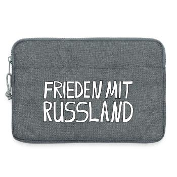PAIX AVEC LA RUSSIE - Sacoche pour ordinateur portable 13 pouces - gris chiné - Devant