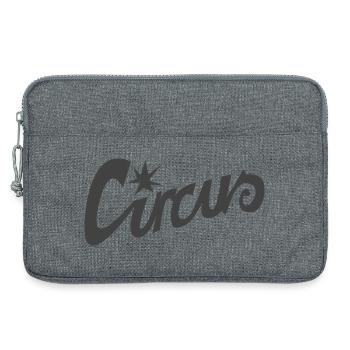 Lettering "Circus" - Laptop bag 13" - heather grey - Front