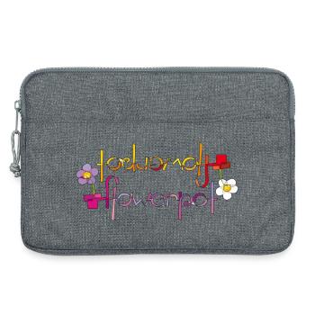 pot de fleur - Sacoche pour ordinateur portable 13 pouces - gris chiné - Devant