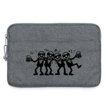 Bière du groupe d’amis du marié - Sacoche pour ordinateur portable 13 pouces - gris chiné - Devant