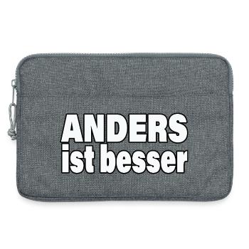 DIFFERENT IS BETTER - Laptop bag 13" - heather grey - Front