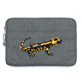 Feuersalamander design - Laptoptasche 13" - Grau meliert - Vorne