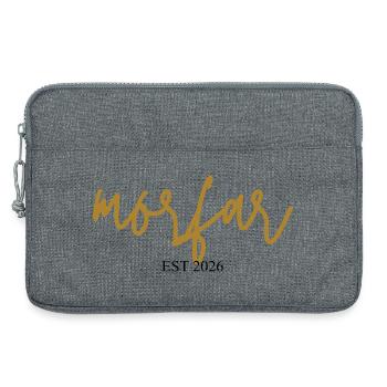 Morfar est 2026 - Laptoptasche 13" - Grau meliert - Vorne