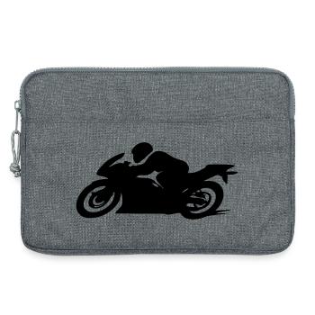 motorrad - Laptoptasche 13" - Grau meliert - Vorne