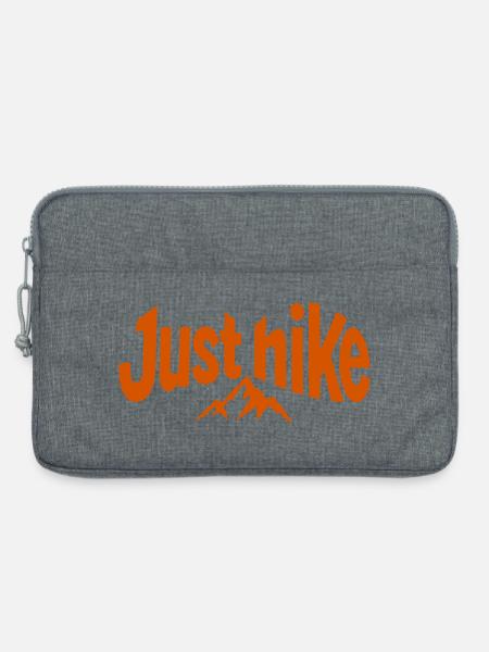 Just Hike - Wandern Bergabenteuer - Laptoptasche 13" - Grau meliert
