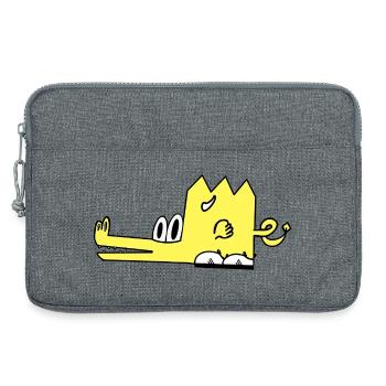 Drako the dragon - Laptop bag 13" - heather grey - Front