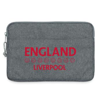 Football vintage Liverpool Angleterre - Sacoche pour ordinateur portable 13 pouces - gris chiné - Devant