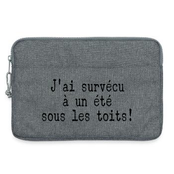survécu Été Toits - Sacoche pour ordinateur portable 13 pouces - gris chiné - Devant