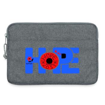 Hope Hoffnung - Laptop bag 13" - heather grey - Front