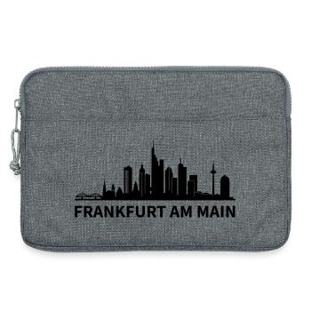 Skyline Frankfurt am Main - Laptoptasche 13" - Grau meliert - Vorne