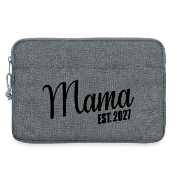 Baby verkünden, Mama 2027 - Laptoptasche 13" - Grau meliert - Vorne