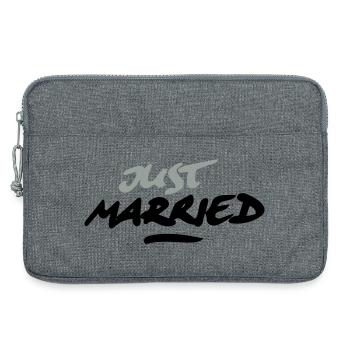 just married 2C - Laptoptasche 13" - Grau meliert - Vorne
