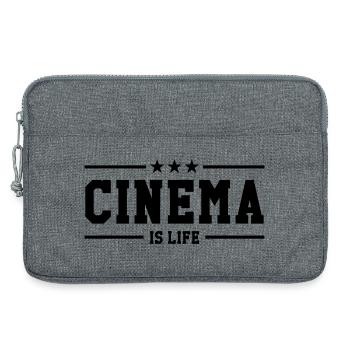 Cinema is life - Sacoche pour ordinateur portable 13 pouces - gris chiné - Devant