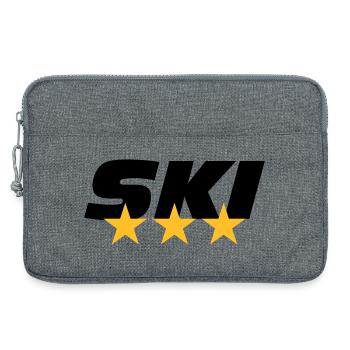 ski - Sacoche pour ordinateur portable 13 pouces - gris chiné - Devant