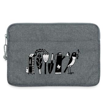 Gardener - Laptop bag 13" - heather grey - Front