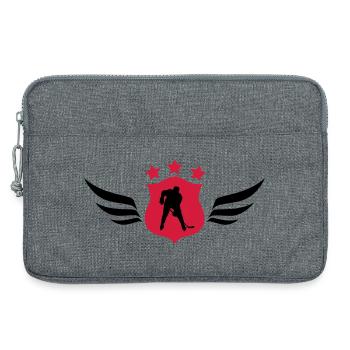 Hockey / Eishockey - Laptoptasche 13" - Grau meliert - Vorne