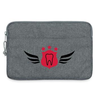 Dentist / Zahnarzt / Dentiste - Sacoche pour ordinateur portable 13 pouces - gris chiné - Devant