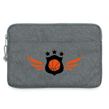 Basketball - Basket Ball - Game - Sport - Player - Laptop bag 13" - heather grey - Front