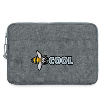 BEE COOL (horizontal) - Laptop bag 13" - heather grey - Front