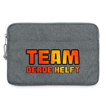 Team dritte Halbzeit. Für echte Fußballfans * - Laptoptasche 13" - Grau meliert - Vorne