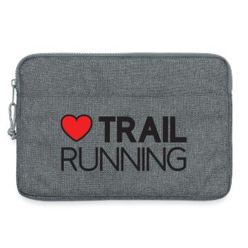J’adore le trail running - Sacoche pour ordinateur portable 13 pouces - gris chiné - Devant