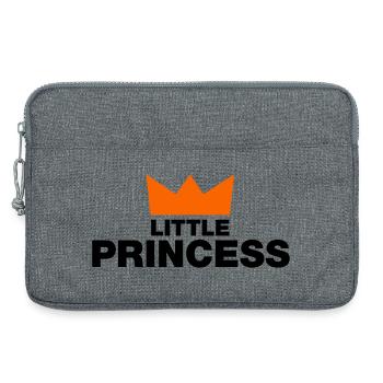 Little Princess mit Krone - Laptoptasche 13" - Grau meliert - Vorne