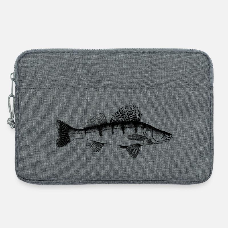 Zander Motiv - Laptoptasche 13" - Grau meliert