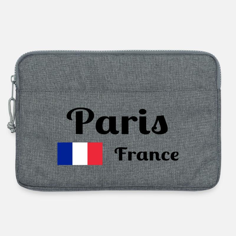 Paris Frankreich - Stilvolle Drucke - Laptoptasche 13" - Grau meliert