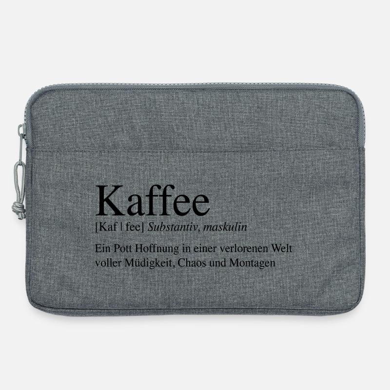 Kaffee - Ein Pott Hoffnung ... - Laptoptasche 13" - Grau meliert