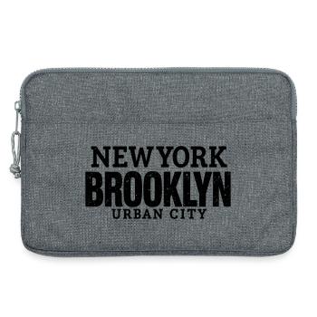 Urban City New York Brooklyn Vintage Style - Laptop bag 13" - heather grey - Front