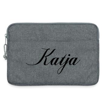 Nom Katja - Sacoche pour ordinateur portable 13 pouces - gris chiné - Devant