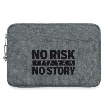 NO RISK NO STORY Sports Adventure Statement - Laptop bag 13" - heather grey - Front