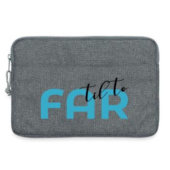 Vater von zwei Kindern - Laptoptasche 13" - Grau meliert - Vorne