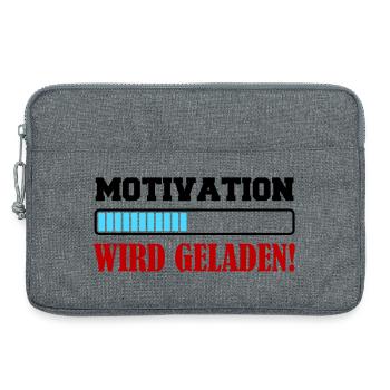 motivation_wird_geladen- - Laptoptasche 13" - Grau meliert - Vorne