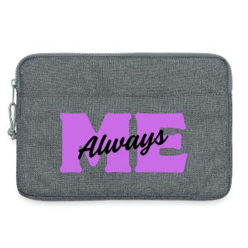Always Me – Be Yourself - Laptop bag 13" - heather grey - Front