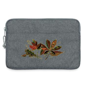 leaves - Laptop bag 13" - heather grey - Front