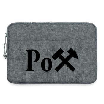 Der Pott - Laptoptasche 13" - Grau meliert - Vorne
