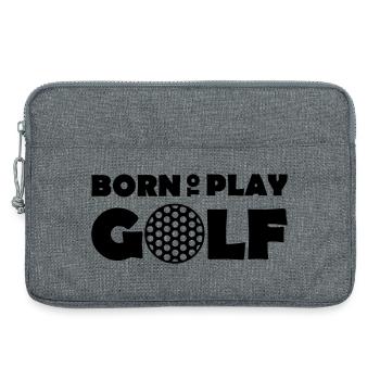 Born to play Golf - Laptoptasche 13" - Grau meliert - Vorne