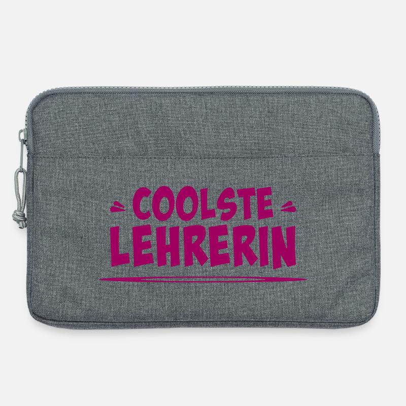 coolste lehrerin - Laptoptasche 13" - Grau meliert
