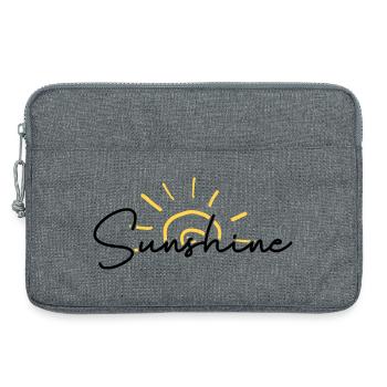 Sunrise Scribble Arc - Laptop bag 13" - heather grey - Front