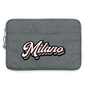 Milano Neon Lettering - Laptop bag 13" - heather grey - Front