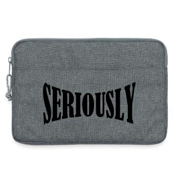 chemise sérieuse - Sacoche pour ordinateur portable 13 pouces - gris chiné - Devant