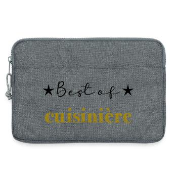 BONNE FÊTE MAMAN. MAMAN. FÊTE DES MÈRES - Sacoche pour ordinateur portable 13 pouces - gris chiné - Devant