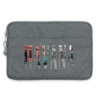 La Havane | La Havane | Cuba | Cuba | Jours fériés | Voiture de collection - Sacoche pour ordinateur portable 13 pouces - gris chiné - Devant