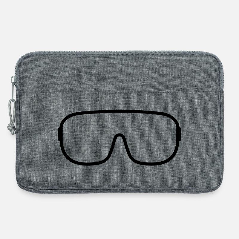 Goggles Ski Goggles Icon Outline - Laptop bag 13" - heather grey