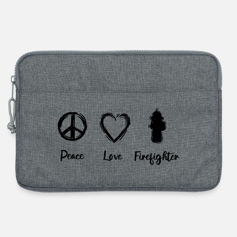 Feuerwehr Liebe - Laptoptasche 13" - Grau meliert