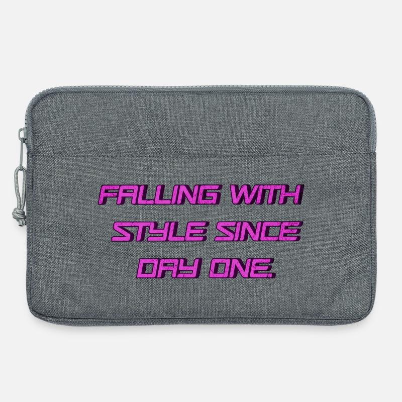 Falling with Style since Day One 💥 - Laptop bag 13" - heather grey