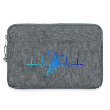 Handball Fans aufgepasst schlichtes Statement für - Laptoptasche 13" - Grau meliert - Vorne