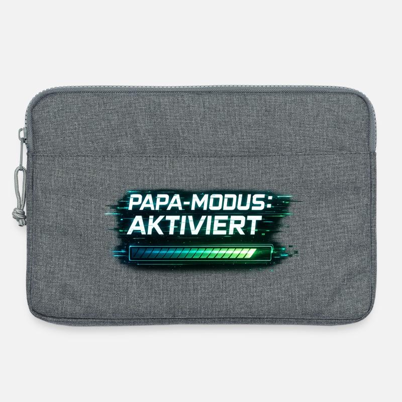 Dad Mode Enabled – Gift for Dad - Laptop bag 13" - heather grey