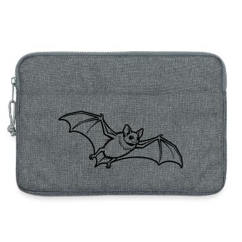 chauve-souris - Sacoche pour ordinateur portable 13 pouces - gris chiné - Devant